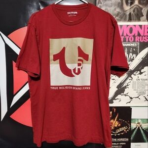 True Religion Men's Red T-Shirt